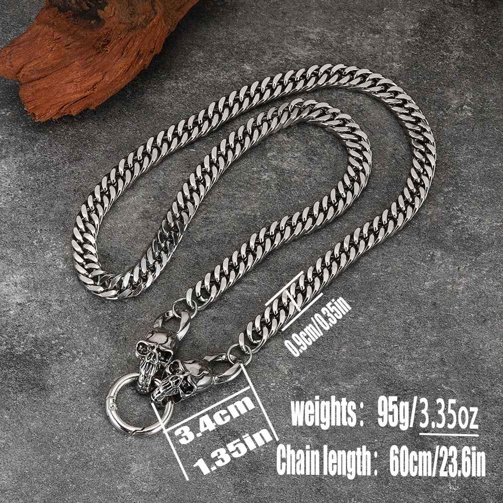Stylish Cuban Link Chain with Boneclasp Design