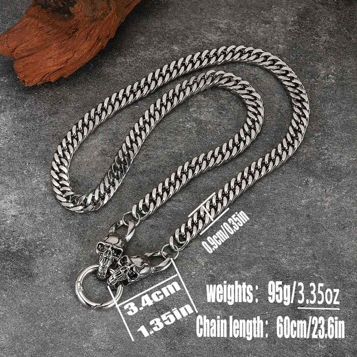 Stylish Cuban Link Chain with Boneclasp Design