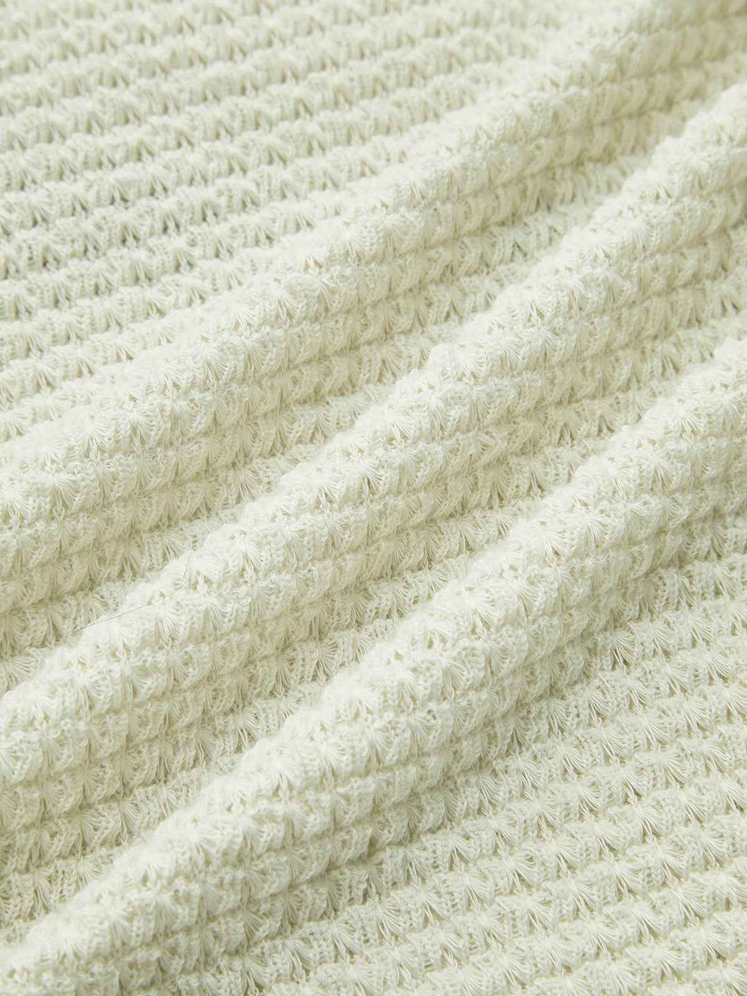 Sage | Women's Fitted Waffle Knit Long Sleeve Top