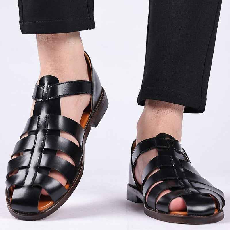 Men's Premium Leather Sandals - Finley Style