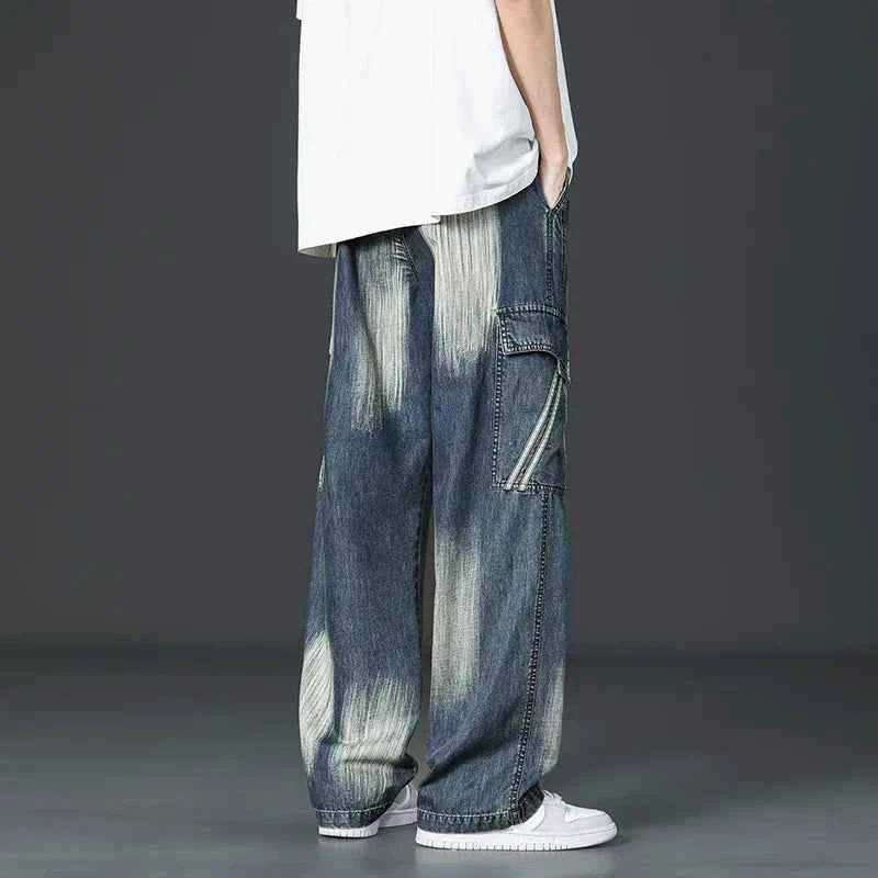 Men's Denim Cargo Pants