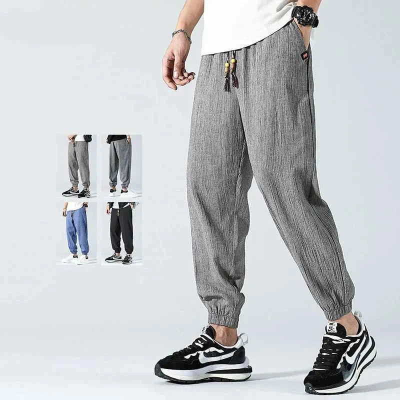 Men's Relaxed-Fit Linen Pants