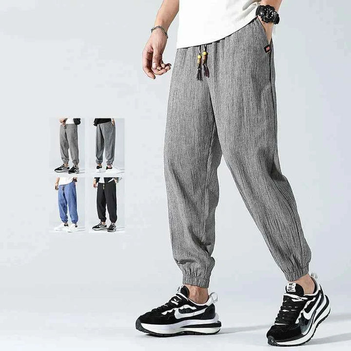 Men's Relaxed-Fit Linen Pants