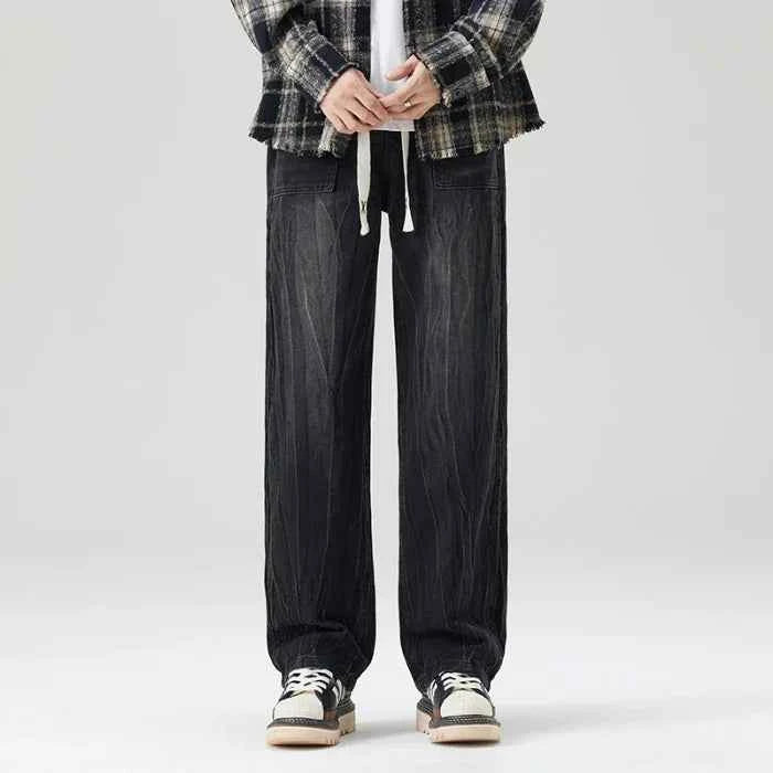Men's Vintage Jeans - Classic Style Denim Black