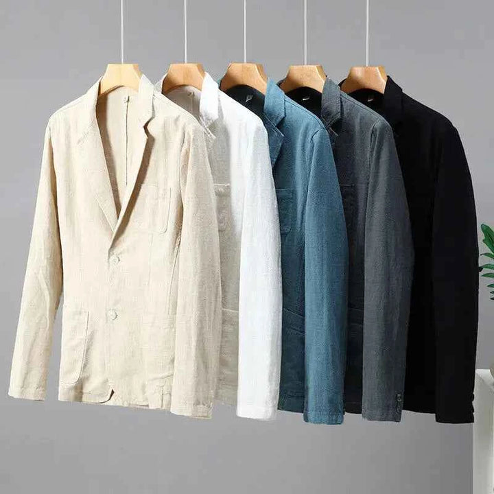 Men's Cotton-Linen Wellington Blazer