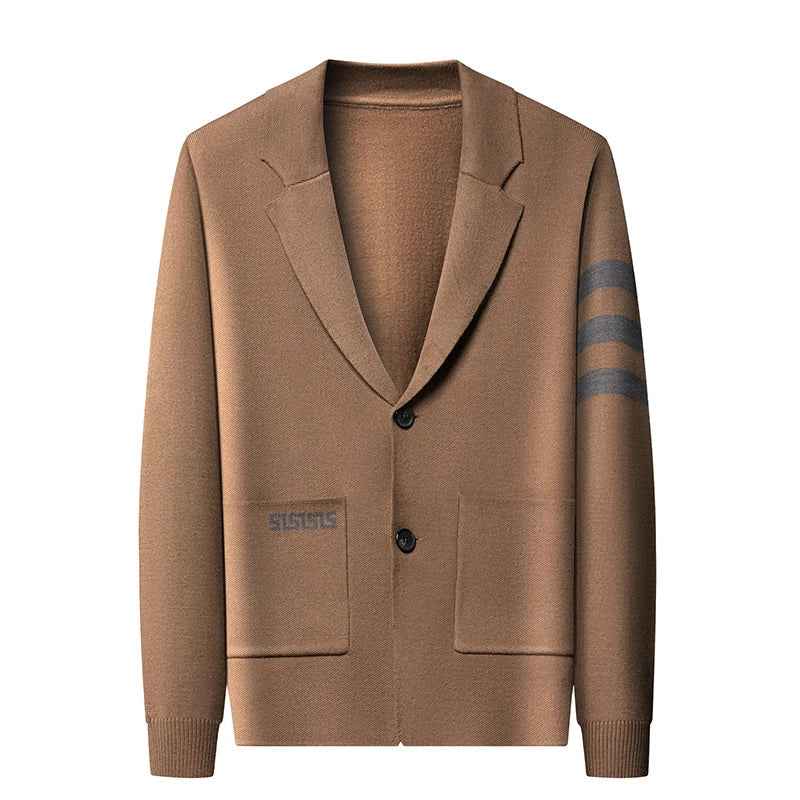 Men's Knit Blazer - Stylish and Comfortable