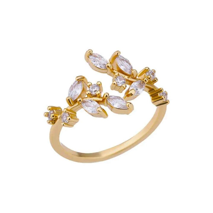 Adjustable Fiore Ring Gold