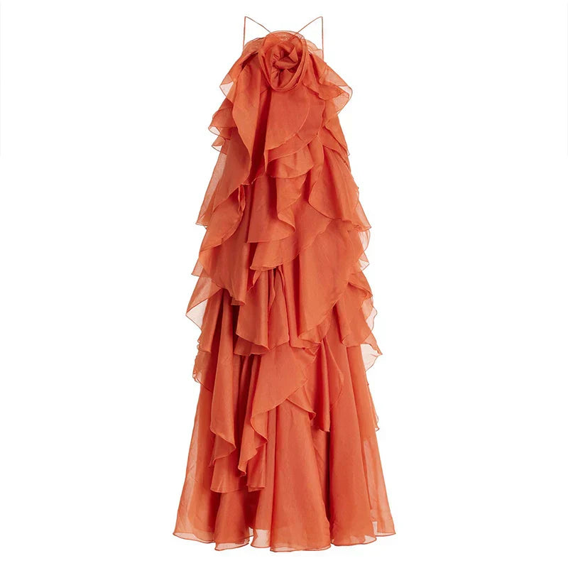 Cataleya | Women's Layered Ruffle Maxi Dress