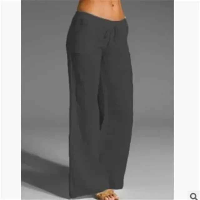 Women's Drawstring Linen Pants