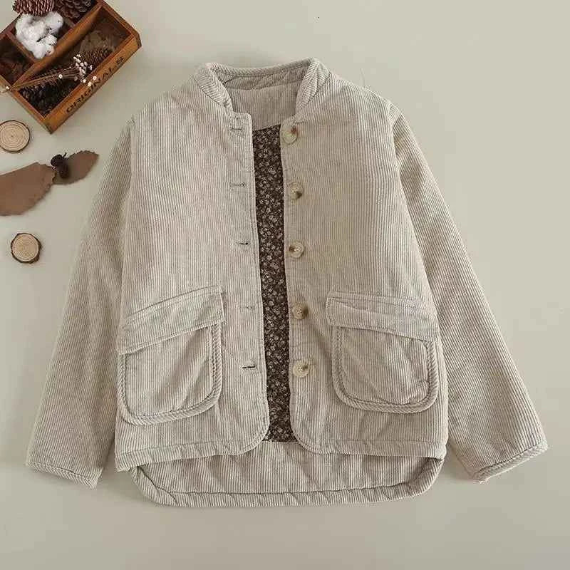 Women's Corduroy Jacket - Stylish and Comfortable Outerwear Beige