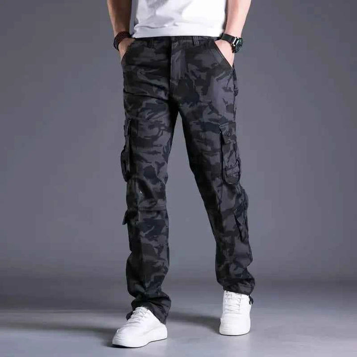 Men's Tactical Cargo Pants Midnight Camo