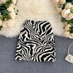 Women's Zebra Print Mini Skirt
