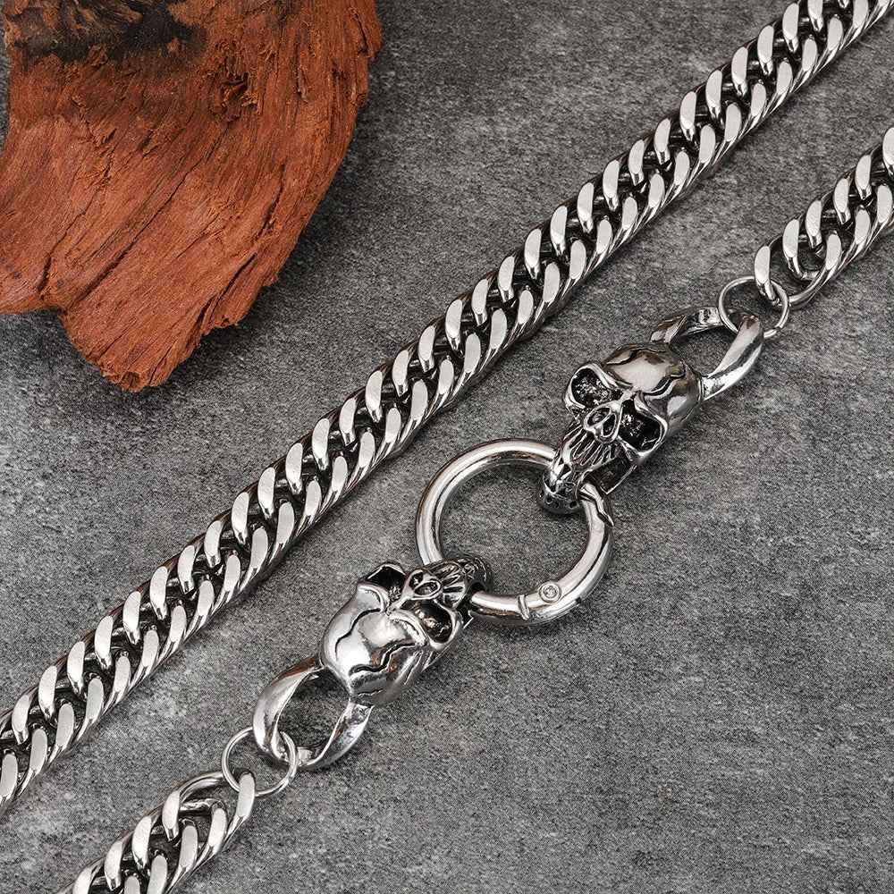 Stylish Cuban Link Chain with Boneclasp Design