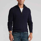 Men's Cable-Knit Sweater - Cozy Knitwear for Stylish Comfort