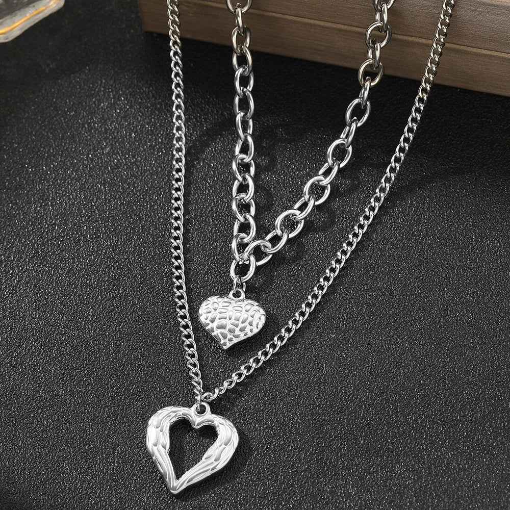 Elegant Heart Necklace Set