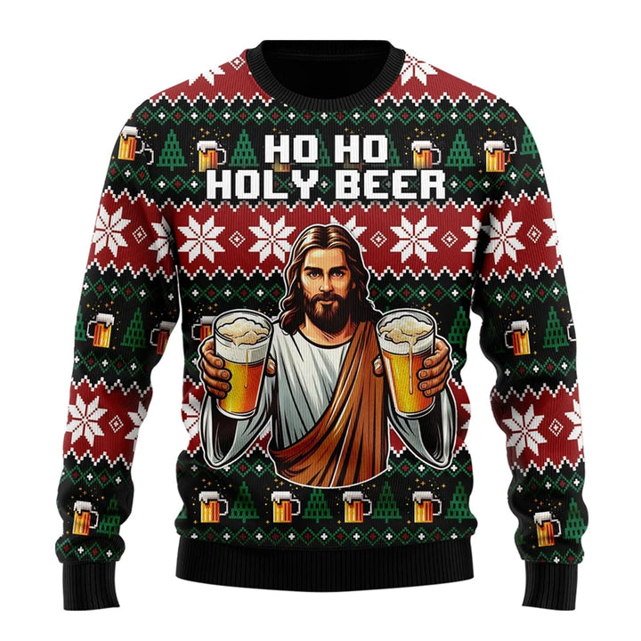 Julesweater til kvinder og mænd - afslappet hiphop-pullover