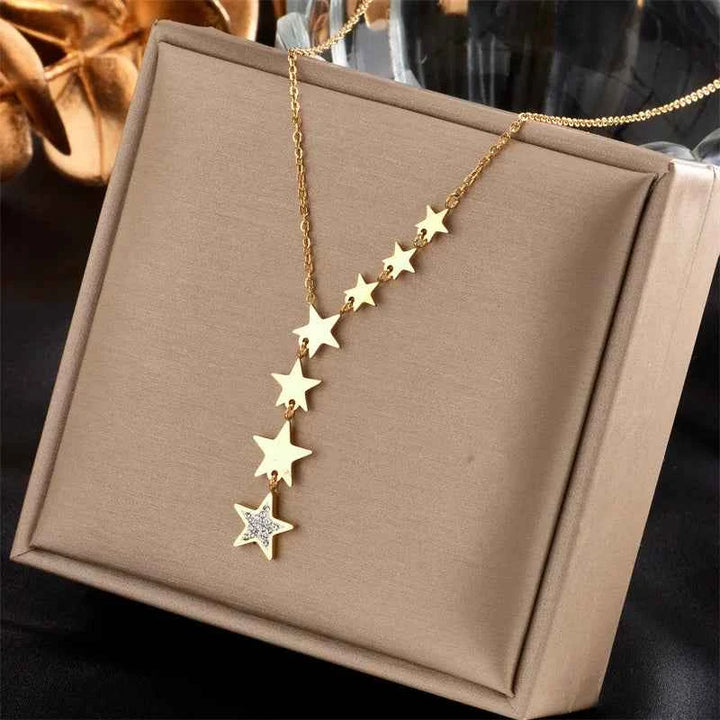 Celestial Star Pendant Necklace
