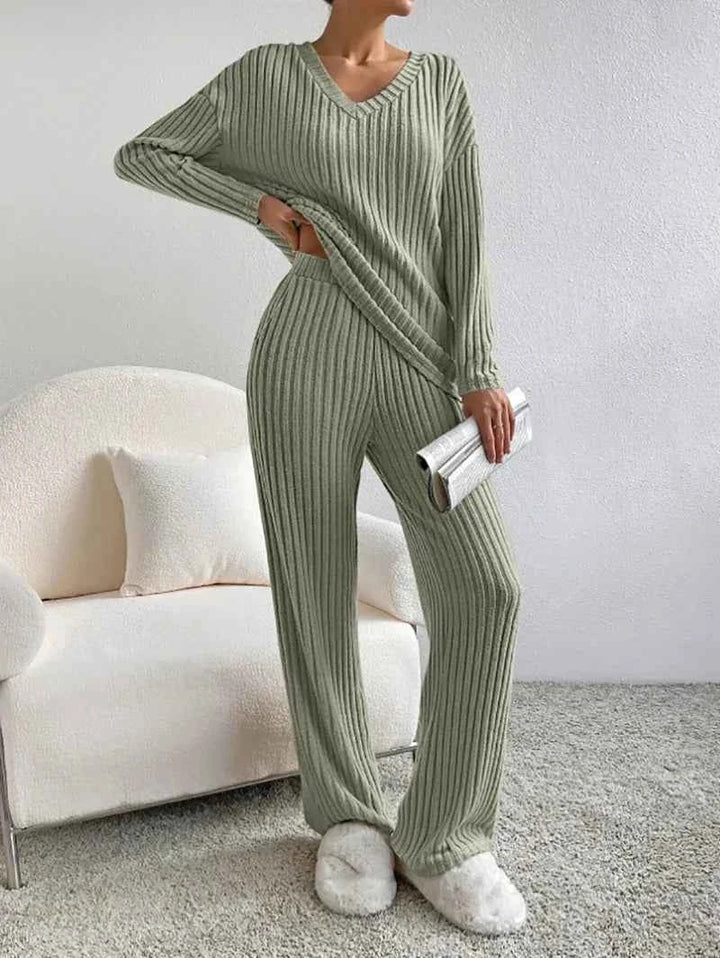 Women's Cozy Loungewear Set for Ultimate Comfort Army Green