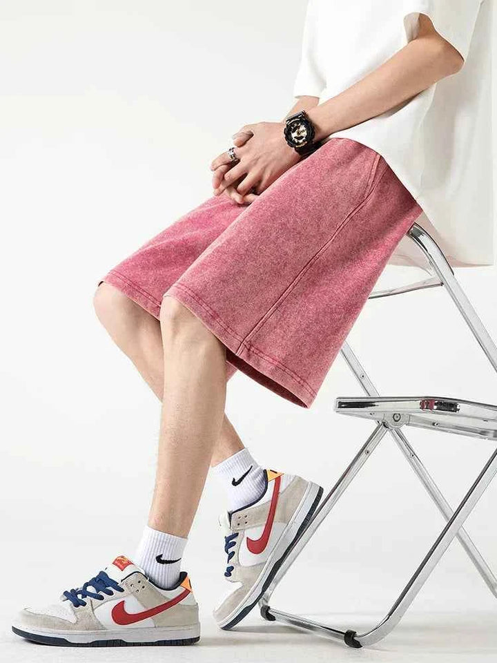 Men's Relaxed Fit Shorts – Breathable Fabric & Drawstring Waistband