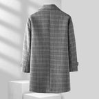 Men's Plaid Wool Coat