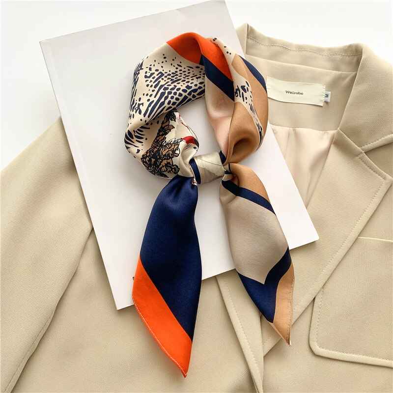 Women's Silk Scarf - Elegant and Luxurious Accessory Red