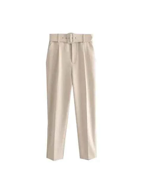Women's Tailored Blazer and High Waist Trouser Suit Set