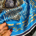 Women's Elegant Silk Scarf - Versailles Design