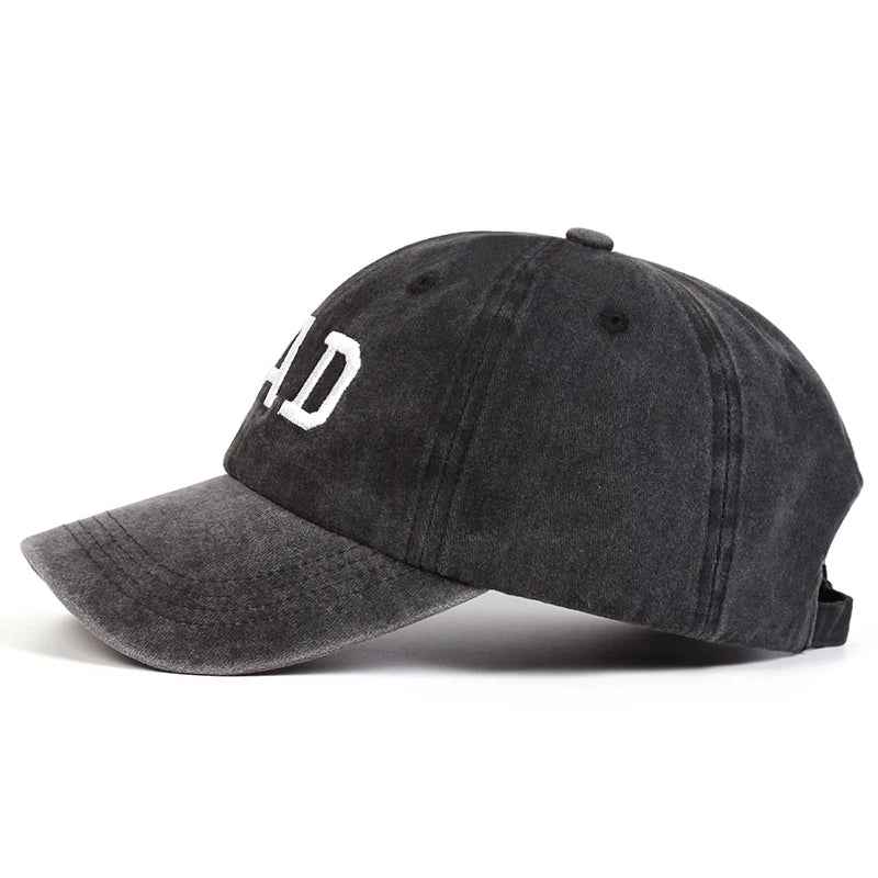 Relaxed Fit Embroidered Baseball Cap with Washed Effect