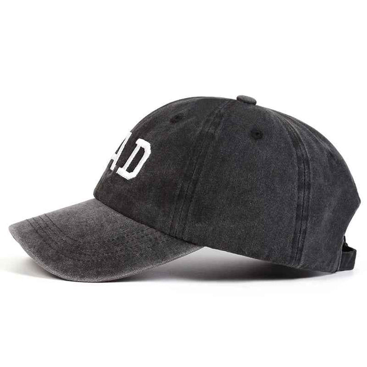 Relaxed Fit Embroidered Baseball Cap with Washed Effect