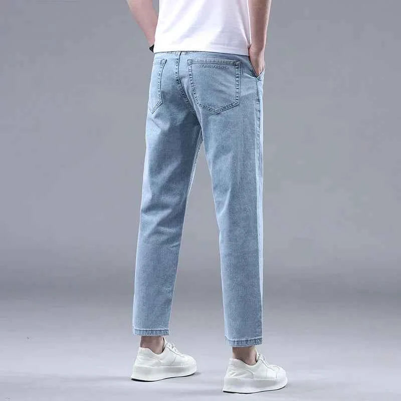 Men's Cropped Denim Jeans