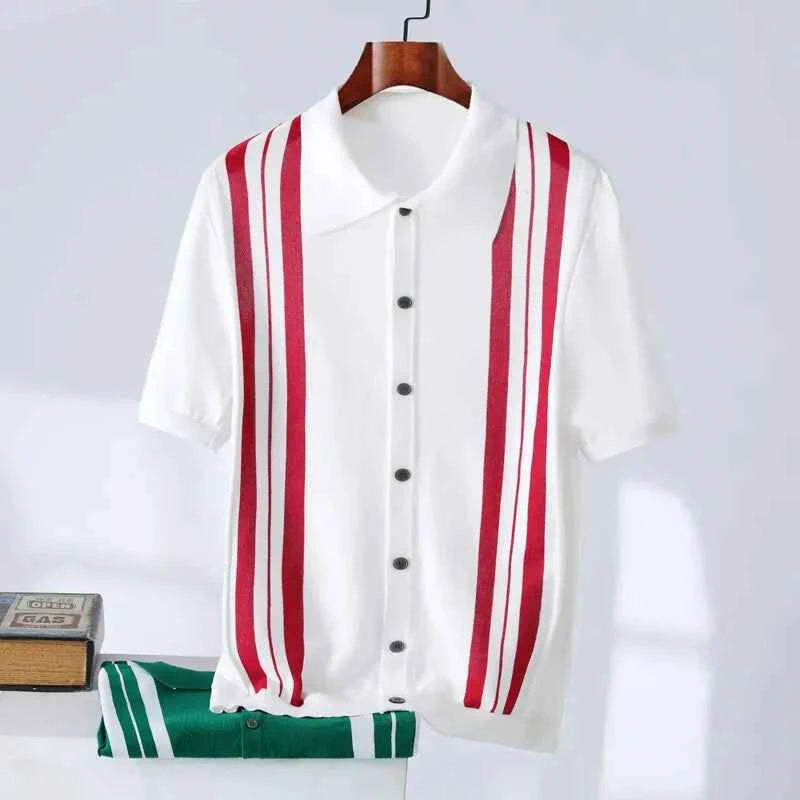 Men's Striped Polo Shirt - Haverford Style