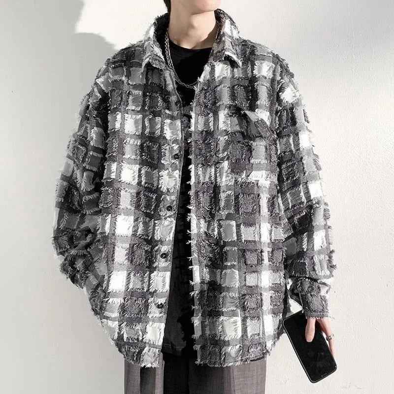 Men's Checkered Button-Up Shirt