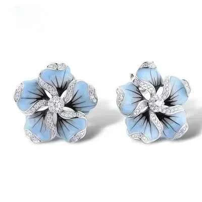 Blooming Delysia Earrings - Elegant Floral Design