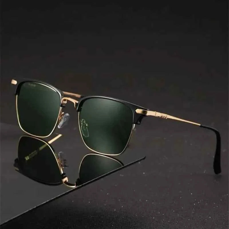 Classic Clubmaster Sunglasses for Stylish Protection Green