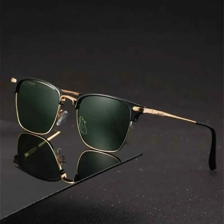 Classic Clubmaster Sunglasses for Stylish Protection Green