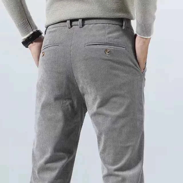 Men's Corduroy Pants - Stylish and Comfortable Gray