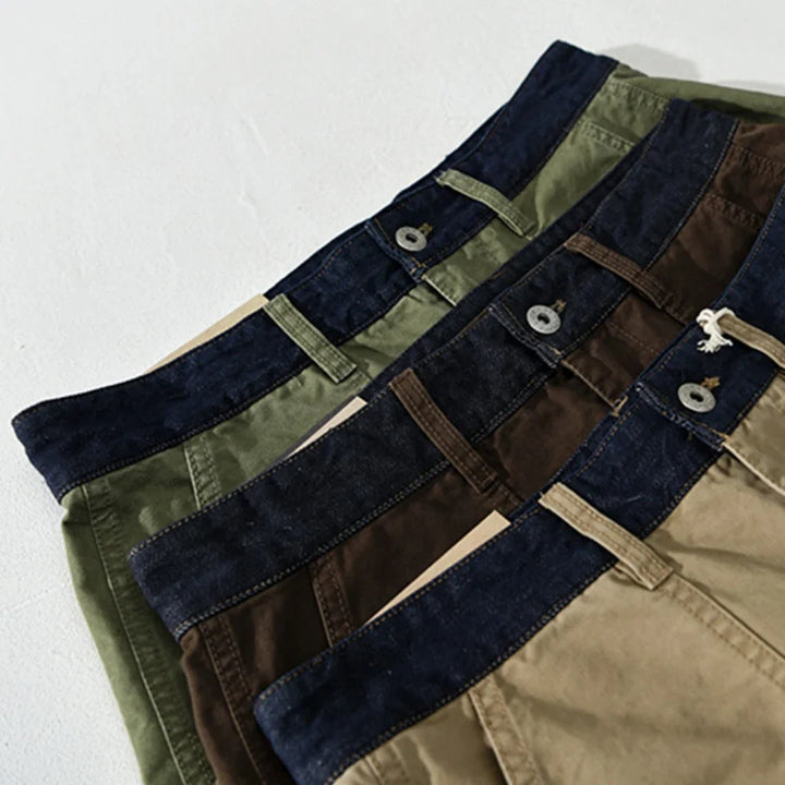 Men's Spliced Utility Cargo Pants