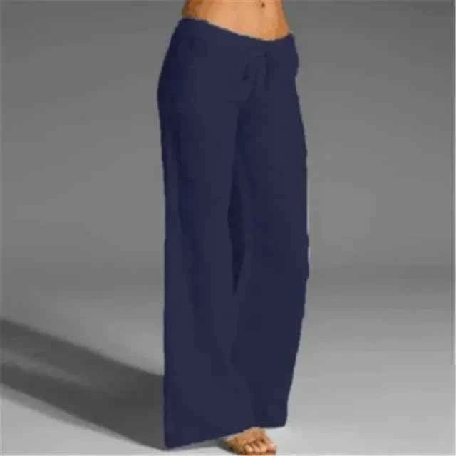 Women's Drawstring Linen Pants