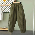Women's Ultra-Warm Quilted Harem Pants