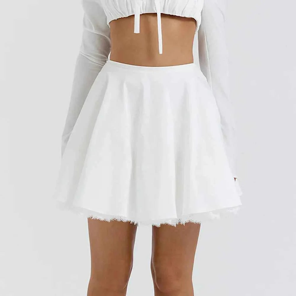 Womens A-Line High Waist Skater Skirt - Flared and Elegant Design