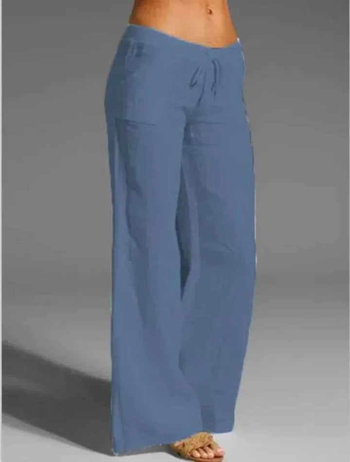 Women's Drawstring Linen Pants