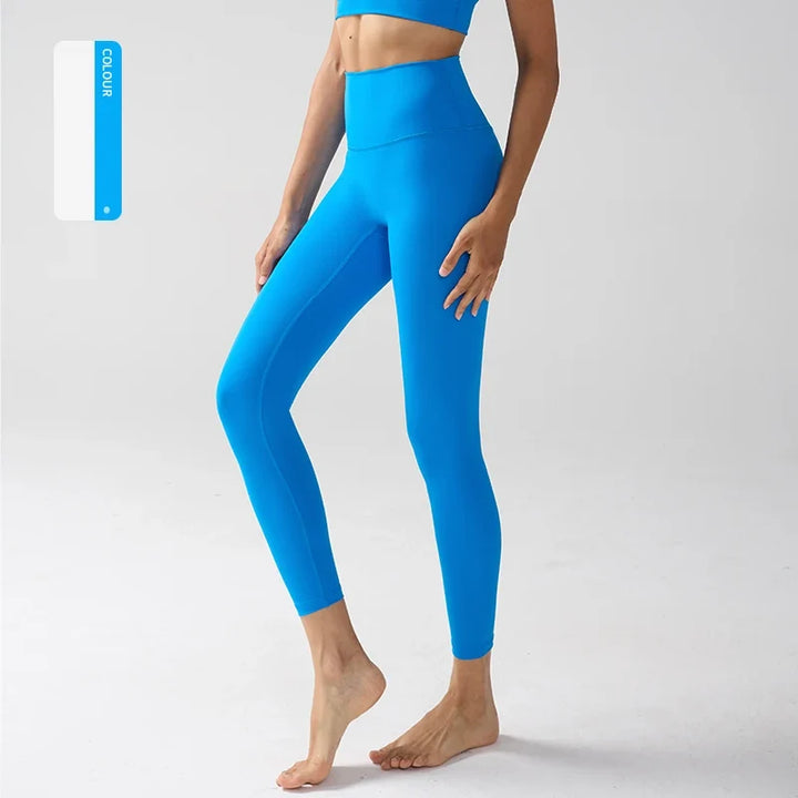 Women's High Waisted Leggings for Fitness, Yoga, and Everyday Use Blue Pool