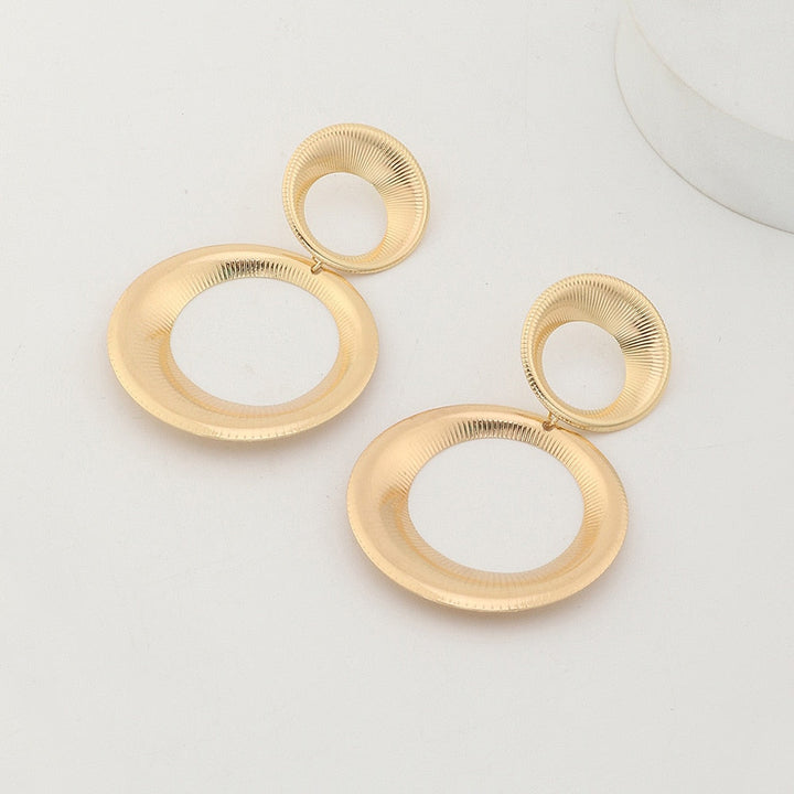 Graciela | Women's Gold Earrings with 3D Circle Design