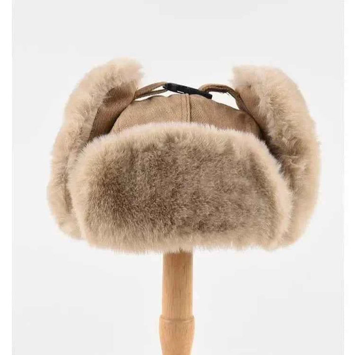 Standard Fit Trapper Hat with Ear Flaps and Fur Lining