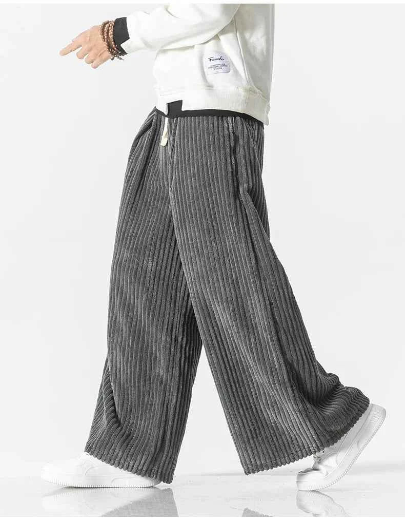 Men's Wide-Leg Corduroy Pants - Heritage Style