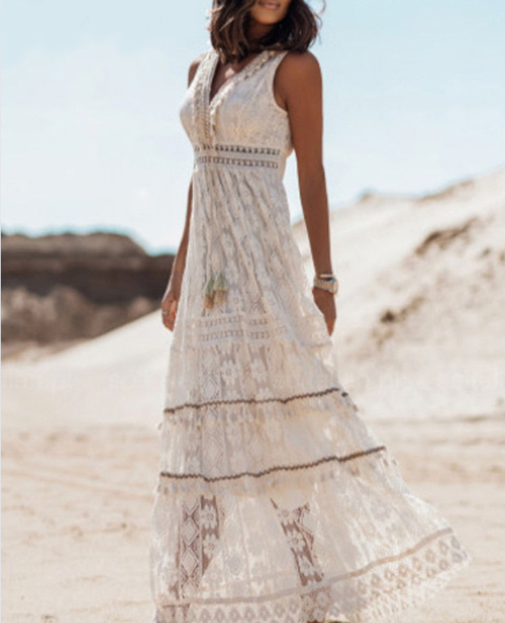 Elize | Women's Elegant Boho Maxi Dress