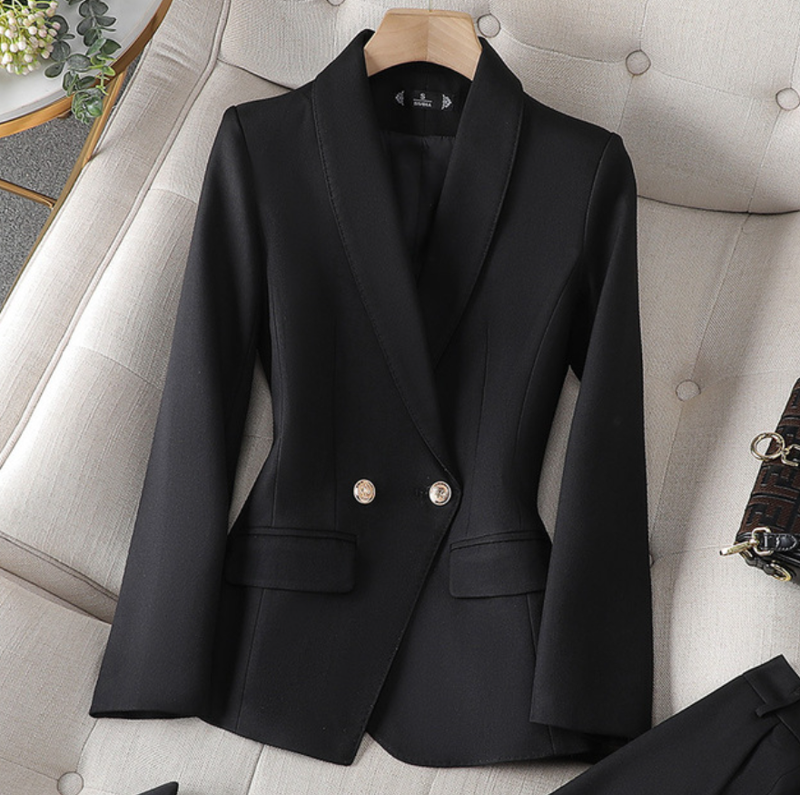 Sophia | Women's Tailored Blazer and Elegant Trouser Set Black Blazer