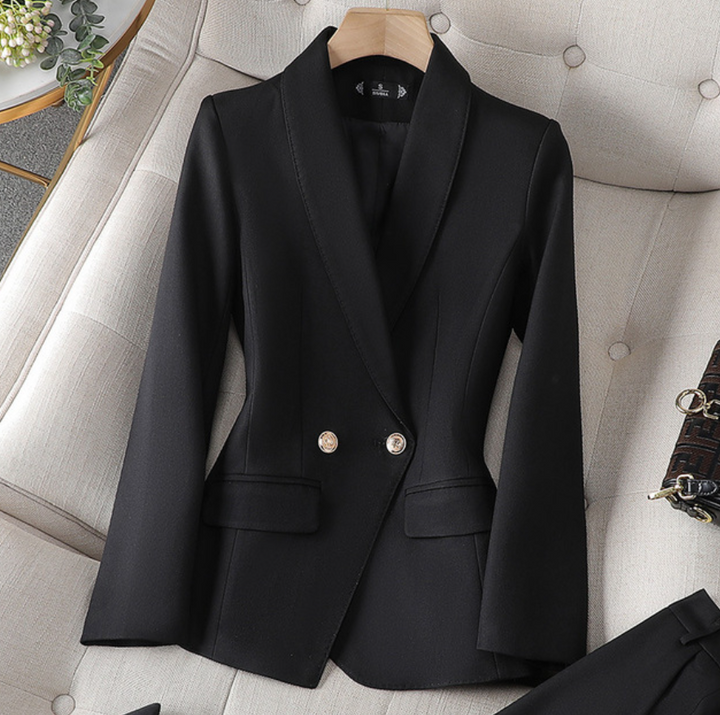 Sophia | Women's Tailored Blazer and Elegant Trouser Set Black Blazer