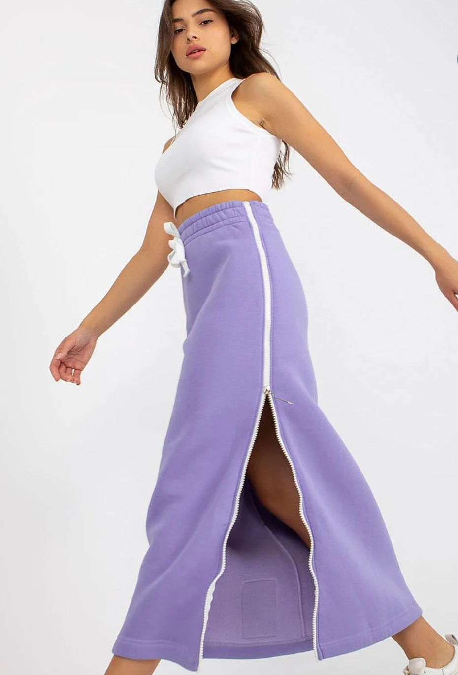 Women's Lavender Sweat Skirt
