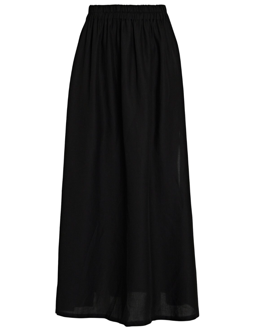 Women's High Waist Maxi Skirt – Elegant Airy Fit with Side Slit